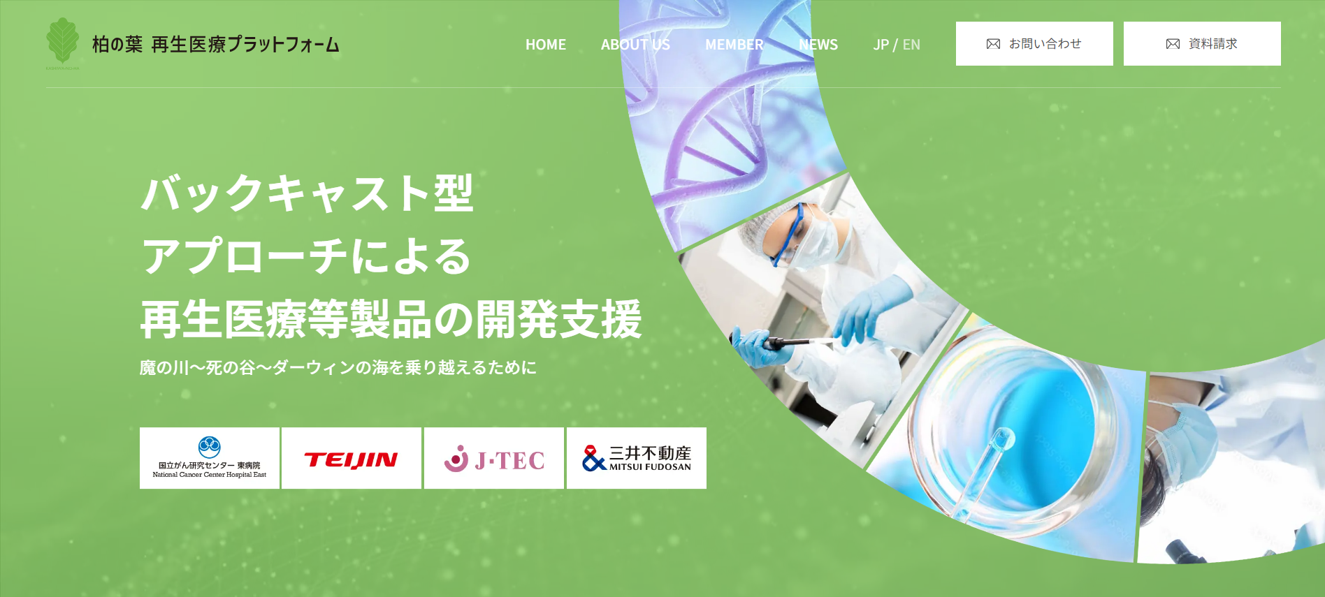 柏の葉 再生医療プラットフォームのホームページがOPENしました！